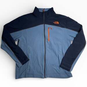 The North Face Mens Fleece Jacket Blue Full Zip Outdoor XL